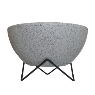 Vaso de planta bacia  polietileno com suporte 26x13cm em Oferta na Shopee