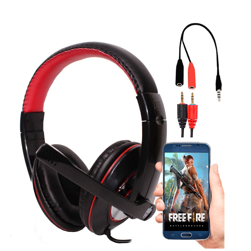Fone Headset Gamer com Microfone para Celular PC Ps4 Xbox One Thardus EG-302 Evolut Brinde Adaptador