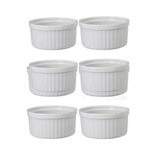 Kit 6 Ramekin Grande 275ml Porcelana Gourmet Finger Food em Oferta na Shopee