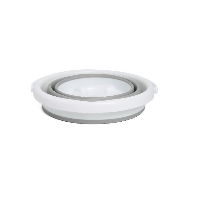 Detalhes do Balde Flexível Retrátil Dobrável Silicone 3 Litros