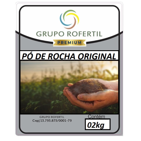 Pó de Rocha Original 02kg Grupo Rofertil em Oferta na Shopee