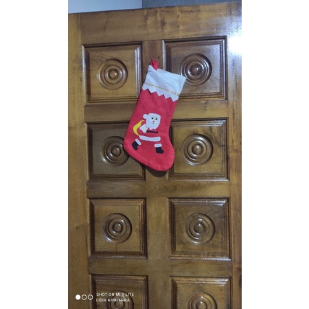 Meia de Natal - Meia natalina papai Noel de pendurar na porta doces |  Shopee Brasil
