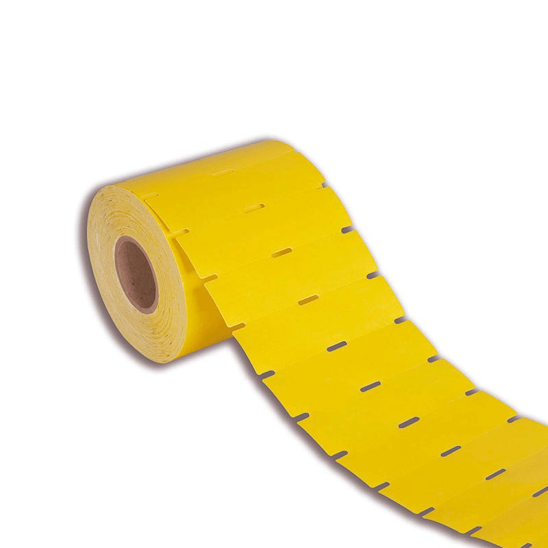 Etiqueta Gôndola 105x30mm 10,5x3cm Couche cartão Gap universal Zebra Argox Elgin - Rolo 30m AMARELA