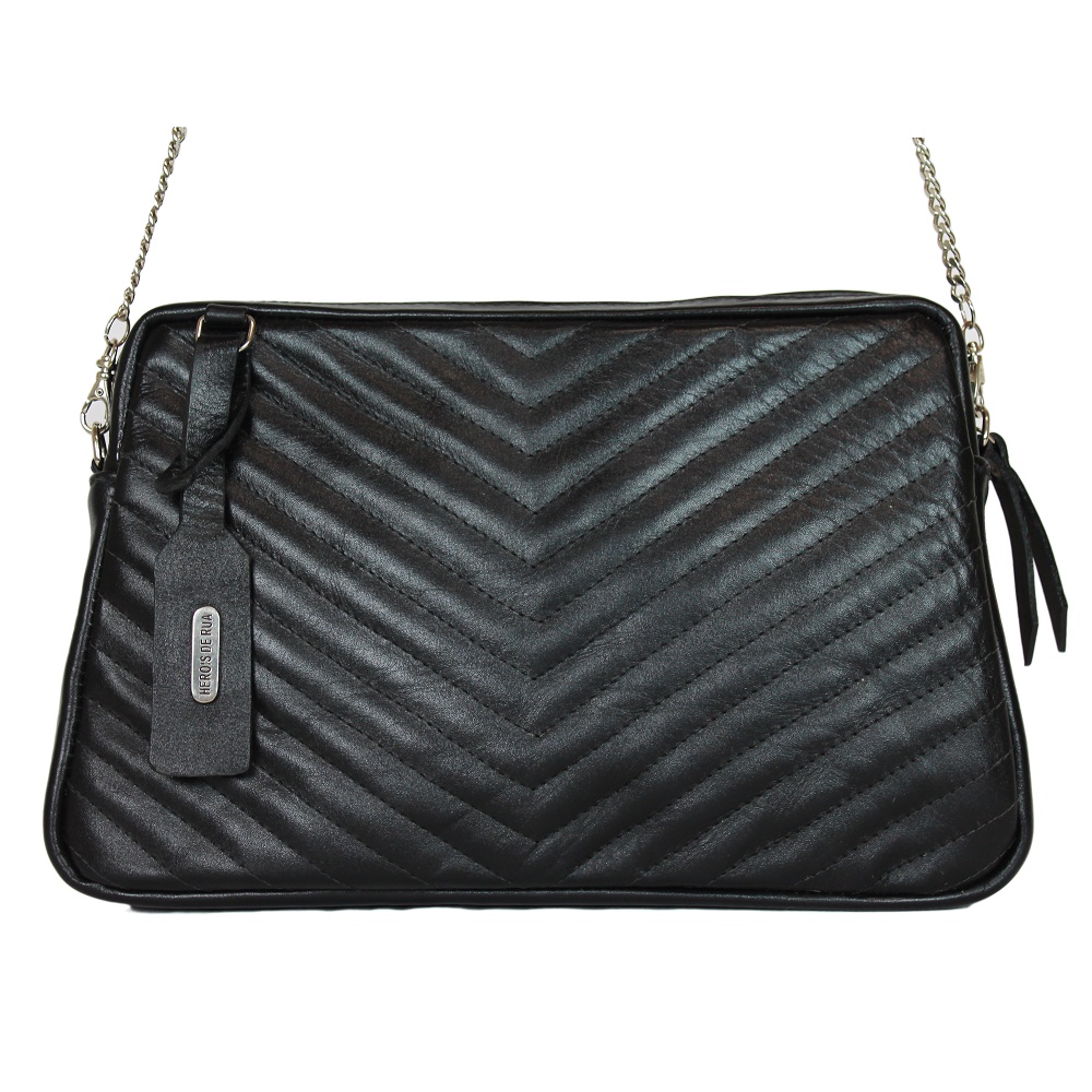 Bolsa Feminina Com Matelassê Em Couro Bovino Legítimo 1001