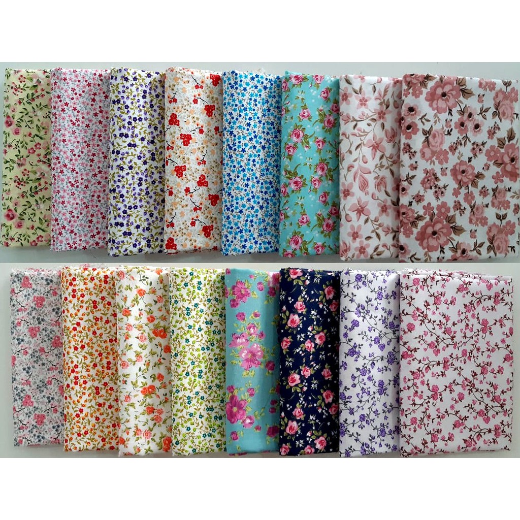 Tecido Tricoline Floral 100% Algodão