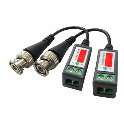 Conversor Par Trançado Video Balun 400mts Cftv Rede Cat6