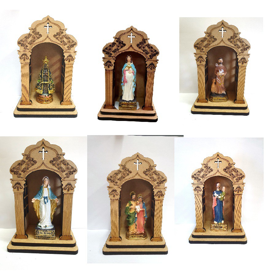 Imagem Santa Santo São Nossa senhora Resina Oratório Capela José aparecida graças fatima família expedito francisco