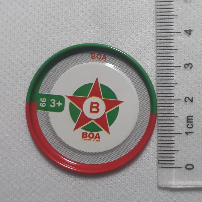 01 Tazo Original de Metal Boa Esporte Clube Panini Brasileiro 2012 Flipix