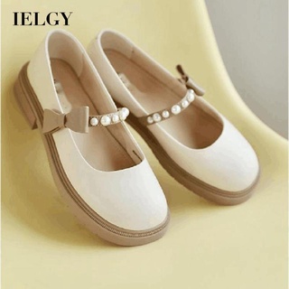 IELGY Estilo Britânico Feminino Salto Alto Pérola lolita mary jane Sapatos