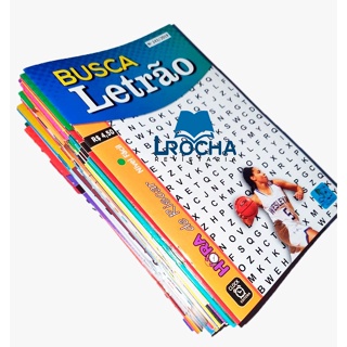 20 Caça Palavras Só Letra Grande Letrão - Sem Repetir em Oferta na Shopee