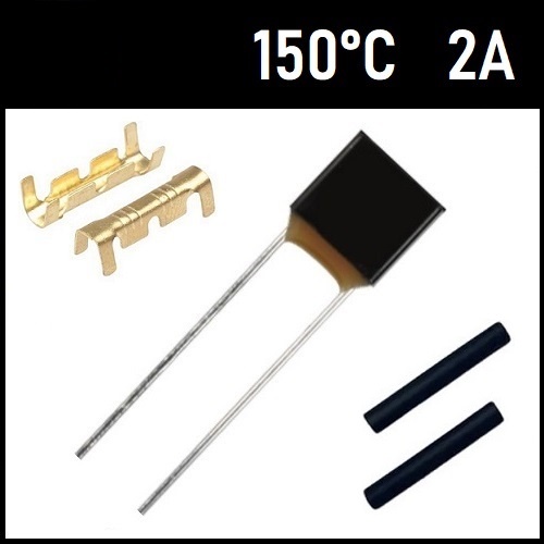 1 Fusível Térmico 2A 150 Graus 150C 150°C 127V 250V