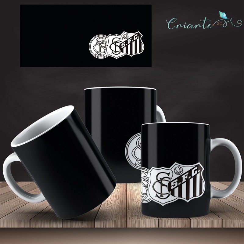Caneca Porcelana Coleção Santos #07