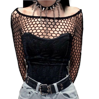 blusa arrastao punk / blusa meia calça