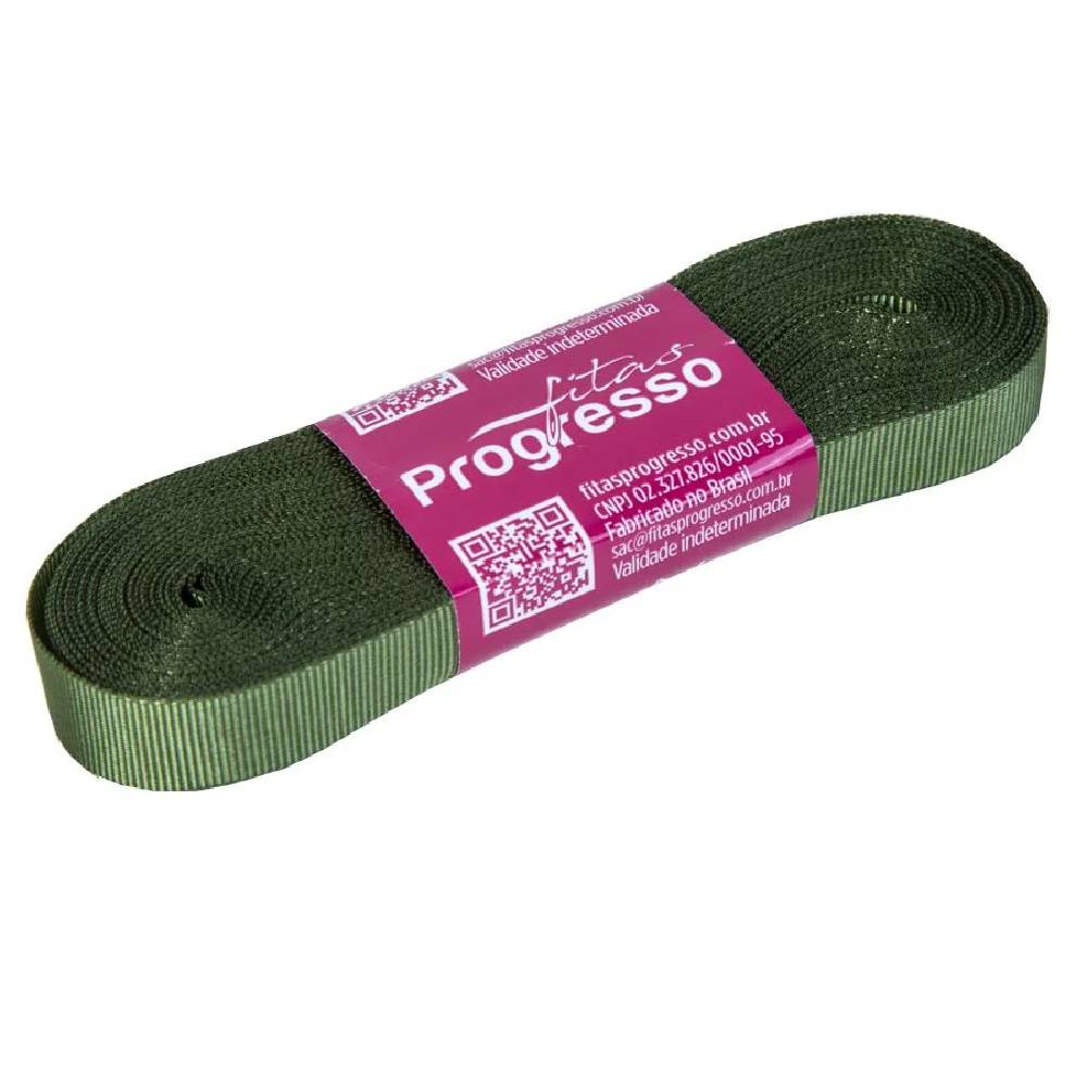 Fita Gorgurão Progresso 11mm nº2 - 10m Cor 249 Verde Militar - 01 unidade - Rizzo Embalagens em Oferta na Shopee