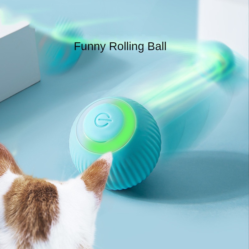 Compra online de Brinquedos elétricos inteligentes da bola do gato  brinquedos de rolamento automático do gato para gatos que treinam  brinquedos auto-moventes do gatinho para o jogo interativo interno