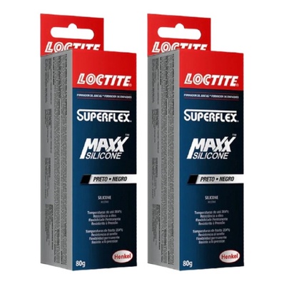 Kit 2 Silicones Alta Temperatura Loctite Super Flex Maxx 80g