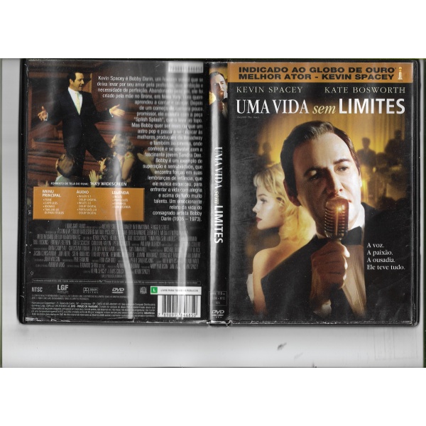 DVD Uma Vida sem Limites - Kevin Spacey Kate Bosworth - Cinebiografia de Bobby Darin (Usado e Original)