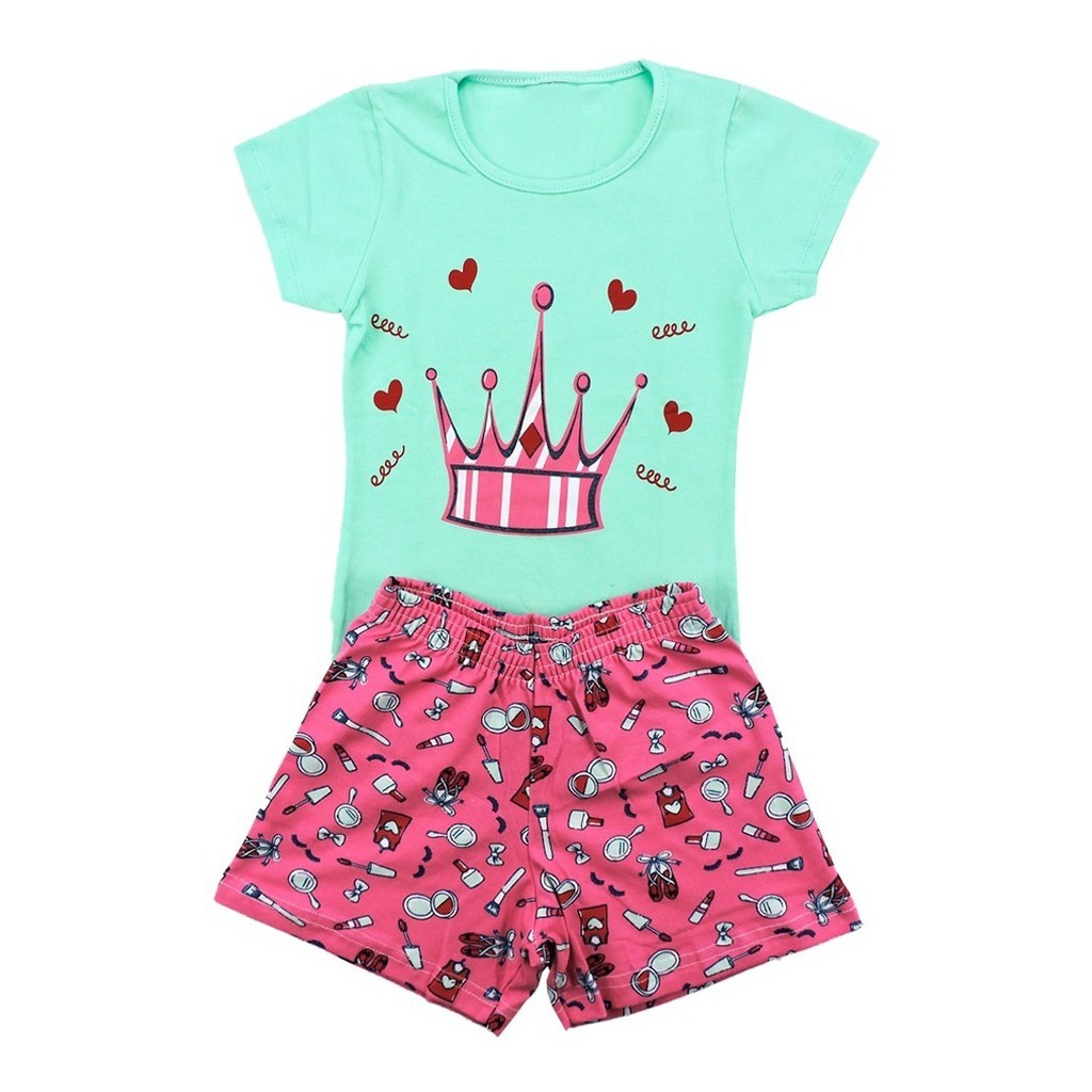 Kit 4 Conjunto Roupa Infantil Juvenil Menina 10\/12\/14 Anos | Shopee Brasil