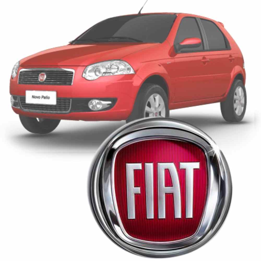 Emblema Fiat da grade dianteira para Palio Siena Strada Punto Stilo de 2008 2009 2010 2011 2012 original
