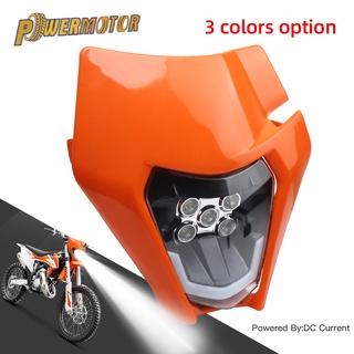 Farol De LED Para Motocicleta Cabeça Supermoto Carenagem KTM 2021 EXC 2022 SXF MX Sujeira Bicicleta Enduro