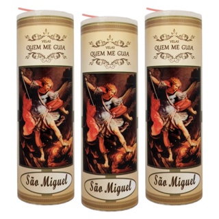Vela São Miguel Arcanjo Votiva 7 Dias 260gr - 6 unidades em Oferta na Shopee