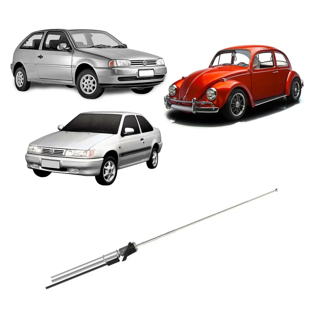 Antena Telescópica 4 Estágios De Paralama Fusca Gol 95 Logus Pointer Escort 93 Receptiva Rádio AM FM em Oferta na Shopee