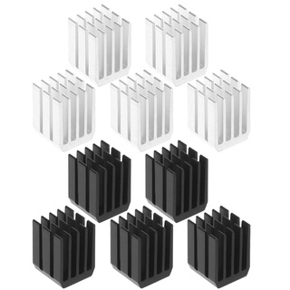 YYS 5 Unidades Conjunto 9x9x12mm Alumínio Resfriamento Dissipador De Calor Chip Radiador Refrigerador
