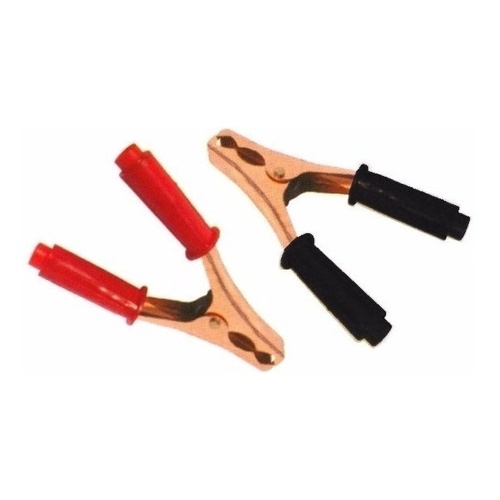 Kit 5 Pares  Garra Jacaré Para Bateria 150mm Preta/vermelha