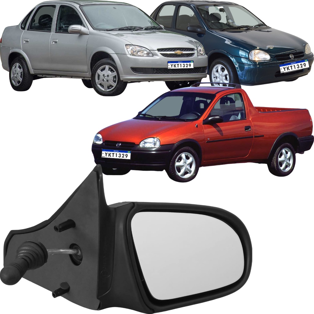 Retrovisor Direito Manual Cofran Corsa, Classic, Sedan, SW e Picape em Oferta na Shopee