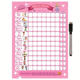 Quadro do Incentivo de Metal Semanal 26x20cm + Caneta em Oferta na Shopee