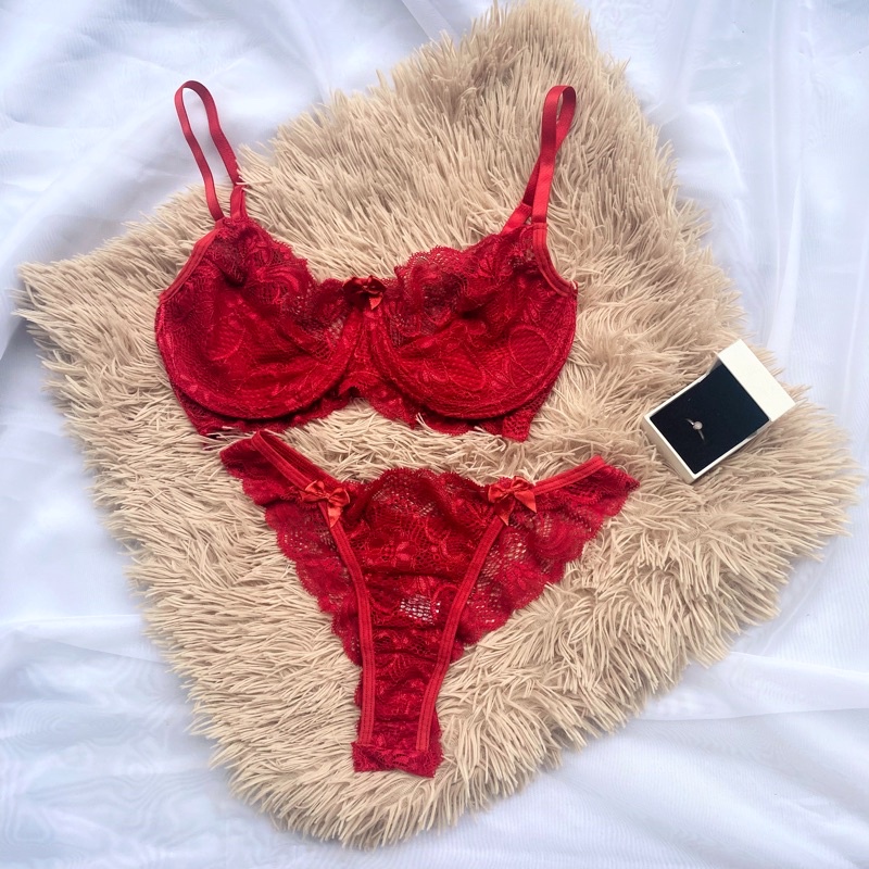 Kit 3 Conjuntos De Renda Sem Bojo Com Aro E Calcinha Tanga Fio Lingerie Sexy Atacado Revenda