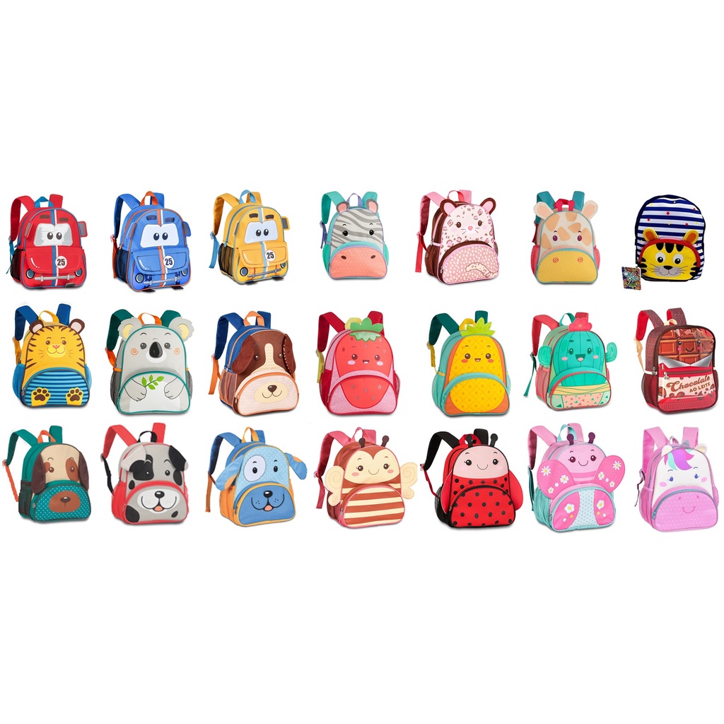 Mochila Infantil Animais Passeio Skip Zoo Clio Pets Bichinhos