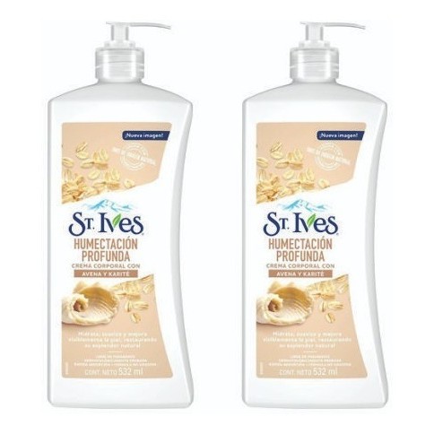 Creme Hidratante Corporal St Ives Avelã E Karite de Umectação Profunda 532ml.