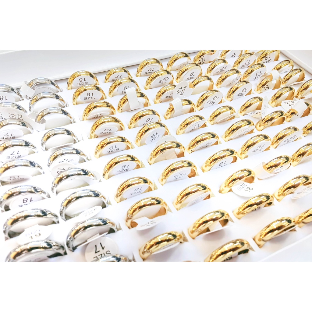 Aliança Anel Casamento Fina  Material Liga Ouro Prata 4mm Desconto Promoção