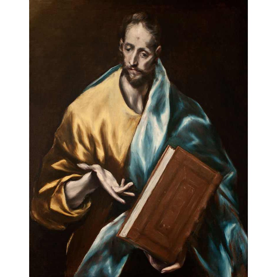 Apóstolo Tiago Menor (1610) - El Greco - Tela Canvas Para Quadro