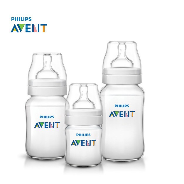 Kit 3 Mamadeiras Clássica Anticólica 125/260/330ml - PHILIPS AVENT