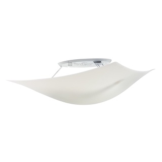 Plafon Luminária de Teto Taschibra Solari Branco Quadrado 1XE27