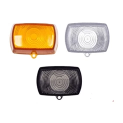 Lente do Pisca moto Xr 200/Xlr 125 /Bros /Xr 250 Tornado Pop 100 -Laranja-Cristal-Fume