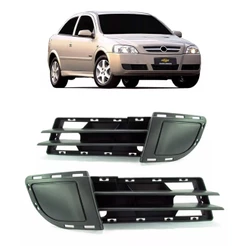 Par Grade Moldura Milha Astra 2003 2004 2005 2006 2007 2008 2009 2010 2011 Sem Furo
