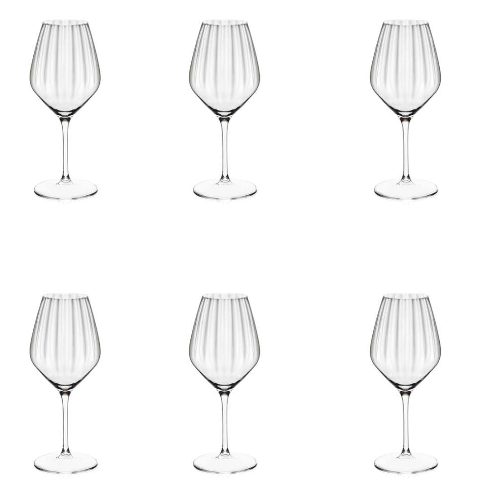 Conjunto de 6 Taças De Cristal P/ Vinho 360Ml Proper Effect