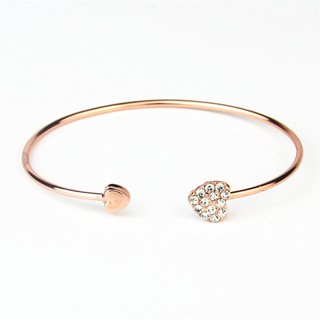 CRRJU Pulseira De Diamante Em Forma De Coração Estilo Coreano Da Moda Para Mulheres 003G em Oferta na Shopee