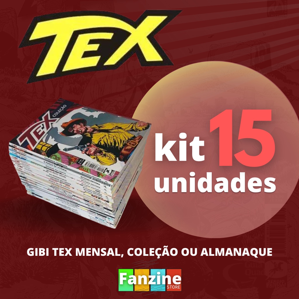 Kit 15 Hqs Gibi Tex Mensal, Coleção Ou Almanaque variados