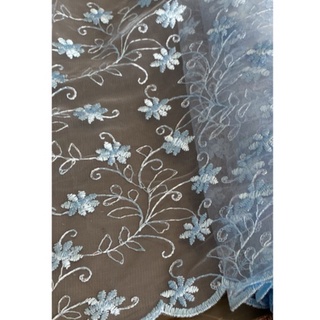 Tecido Tule Bordado 0.50m X 1,30