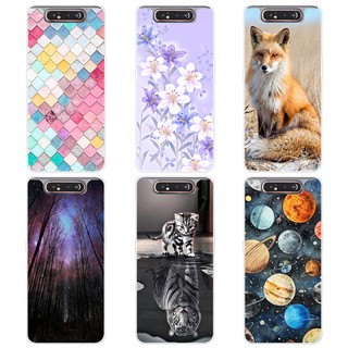Samsung Galaxy A80 Printed Case Cartoon Back Cover For Samsung Galaxy A80 Soft Silicone TPU Case For Samsung Galaxy A80