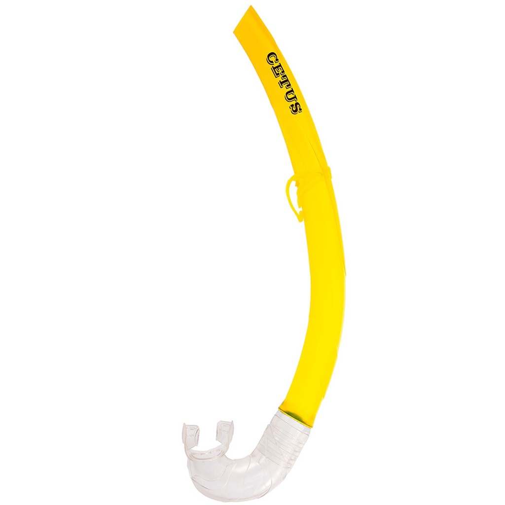 Respirador Snorkel de Mergulho Cetus Beta Fun Amarelo/Transparente