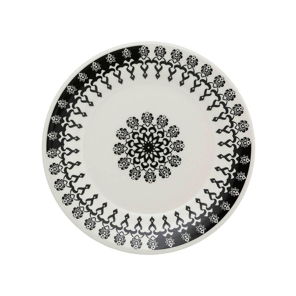 Conjunto de 6 Pratos Sobremesa 18cm Donna Folk em Oferta na Shopee