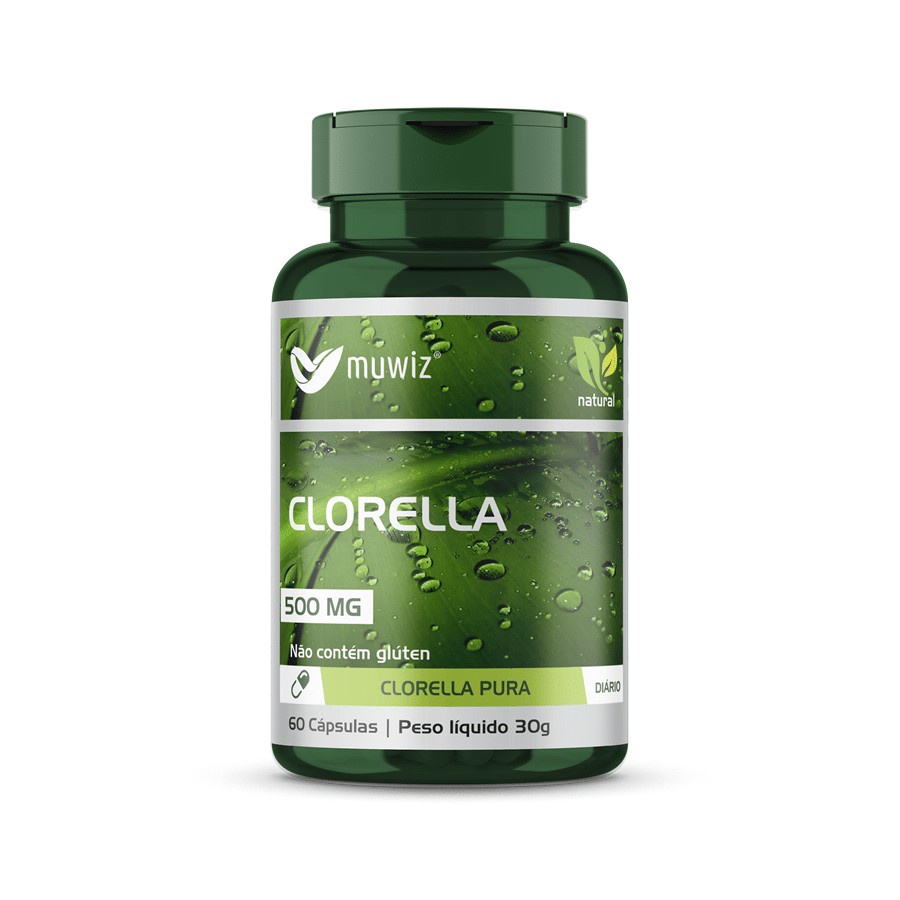 Clorella Muwiz 60 cápsulas 500mg - Produto Original