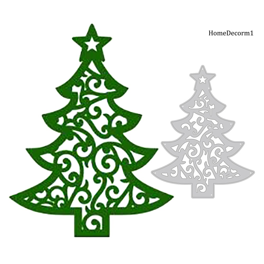 Hdc Molde / Estêncil Em Formato De Árvore De Natal Para Corte De Papel /  Scrapbook / Faça Você Mesmo | Shopee Brasil