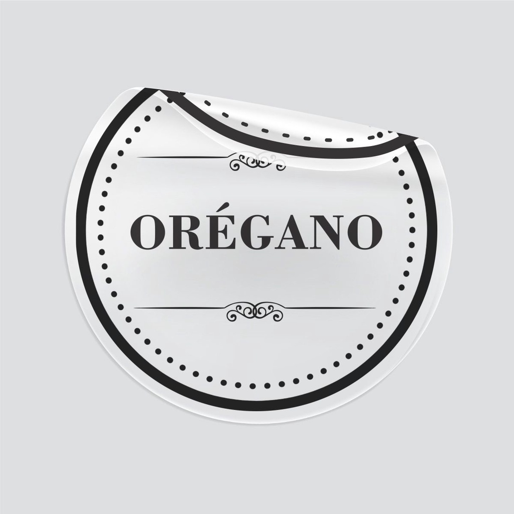 50 Adesivos No Vinil Transparente Para Potes Organizadores Temperos Mantimentos Organizador 3x3 Cm
