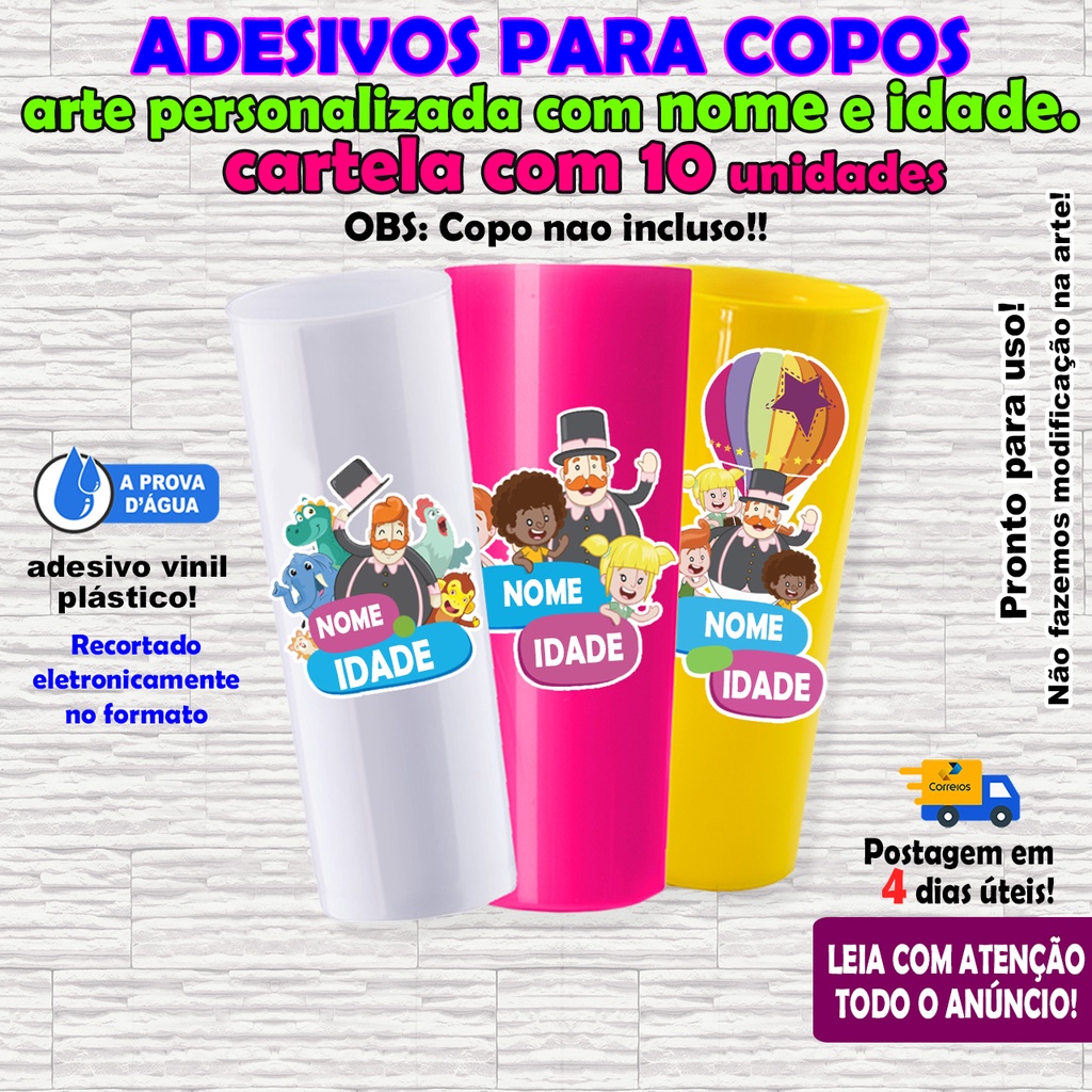 adesivo+copo+personalizado em Promoção na Shopee Brasil 2023